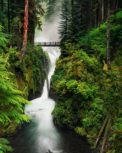 Bridge over a Waterfall