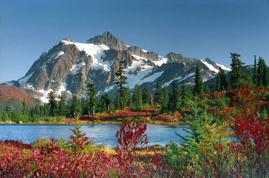 Mount Shuksan from Picture Lake by Don Paulson