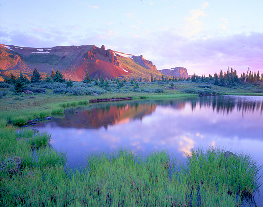 Flattops Reflection - Flattops Wilderness near Meeker, Colorado by John Fielder
