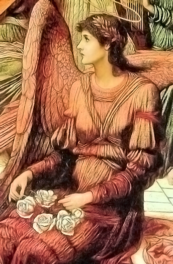 The Ramparts of God's House (detail) by John Melhuish Strudwick