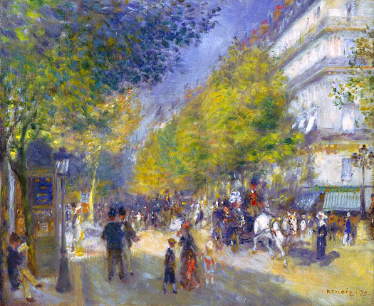 The Great Boulevards by Pierre Auguste Renoir