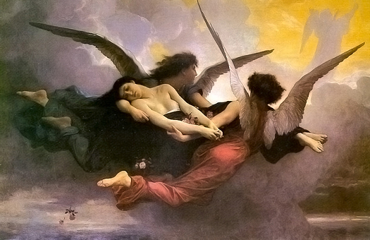 Brought To Heaven by William Adolphe Bouguereau