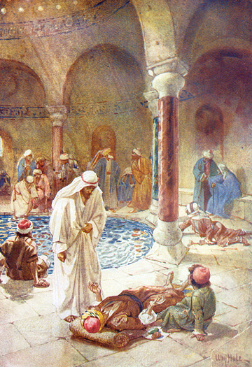 Jesus Heals At The Pool Of Bethesda by William Hole