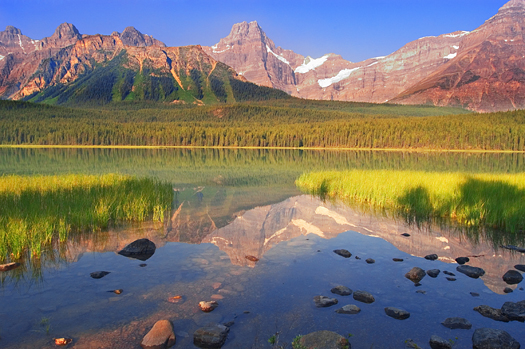 Jasper National Park in Alberta Canada - Mountain Lake Reflections