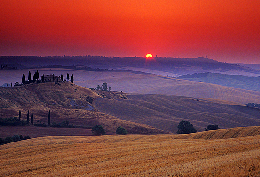 Sunrise in Tuscany, Italy