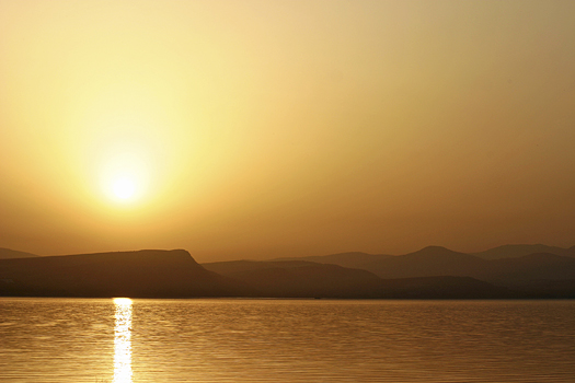 Sea of Galilee at sunset