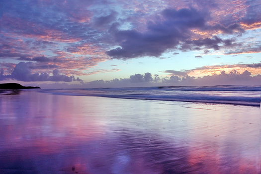 Beautiful sunrise at Noosa Beach - Australia