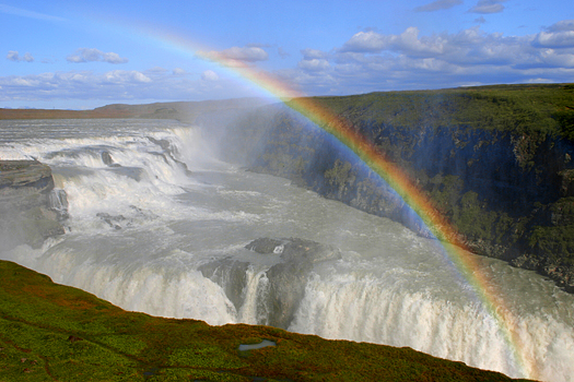 Rainbow falls, Iceland