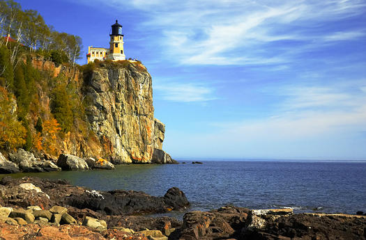 Split Rock Lighthouse on Lake Superior North Shore