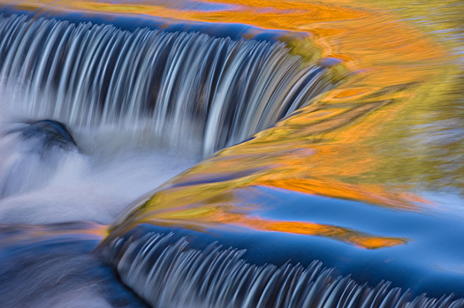 Bond Falls cascade, Michigan's Upper Peninsula, USA