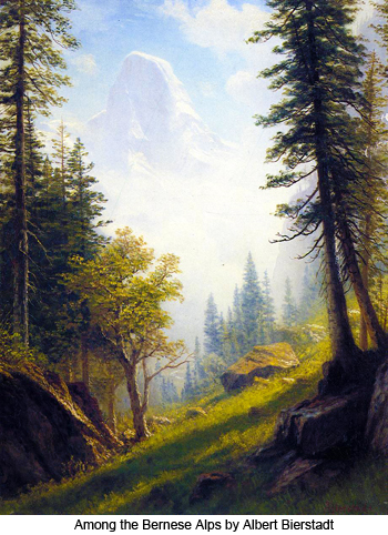 Among the Bernese Alps by Albert Bierstadt