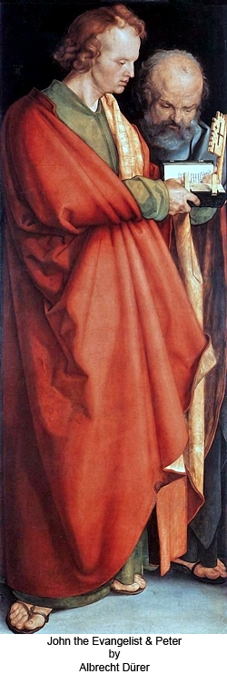 John the Evangelist and Peter by Albrecht Dürer