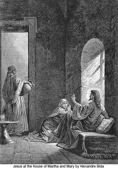 Jesus at the House of Martha and Mary by Alexandre Bida