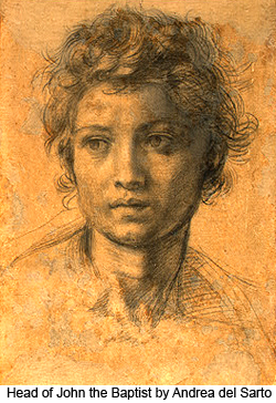 Head of John the Baptist by Andrea del Sarto