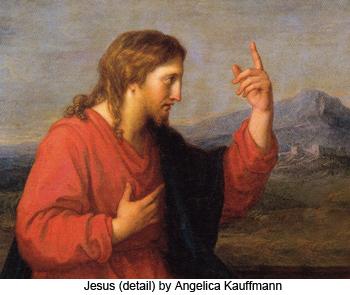 Jesus (detail) by Angelika Kaufmann