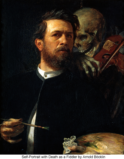 Self-Portrait with Death as a Fiddler by Arnold Böcklin