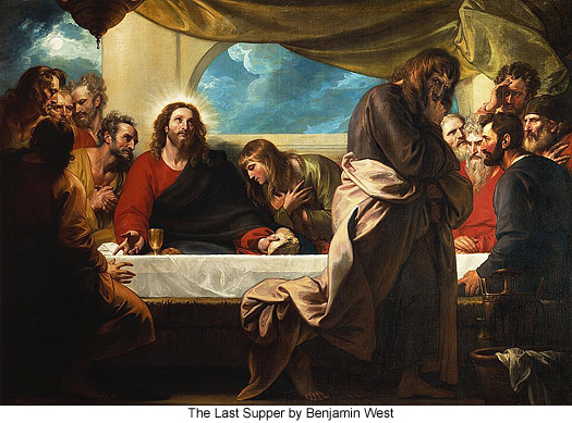 The Last supper by Benjamin West