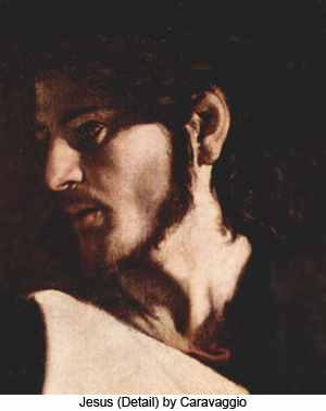 Jesus (detail) by Caravaggio