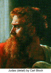 Judas (detail) by carl Bloch