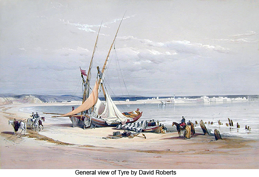 General view of Tyre by David Roberts