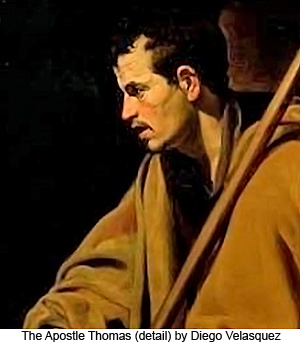 The Apostle Thomas (detail) by Diego Velasquez