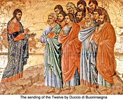 The sending of the Twelve by Duccio di Buoninsegna