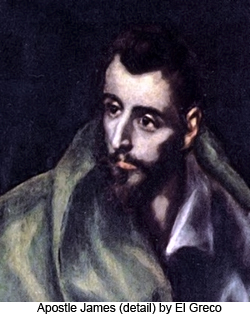 Apostle James (detail) by El Greco