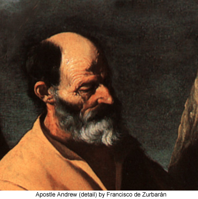 Apostle Andrew (detail) by Francisco de Zurbaran