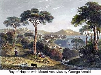 Bay of Naples with Mount Vesuvius by George 
Arnald