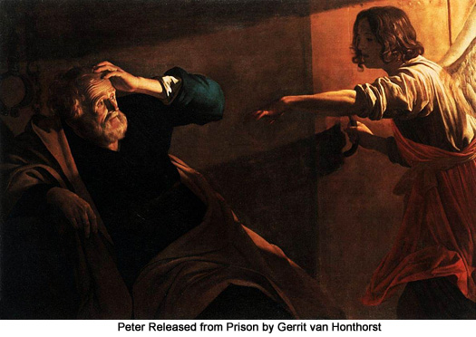 Peter Released from Prison by Gerrit van Honthorst