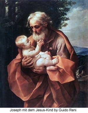 Joseph mit dem Jesus-Kind by Guido Reni