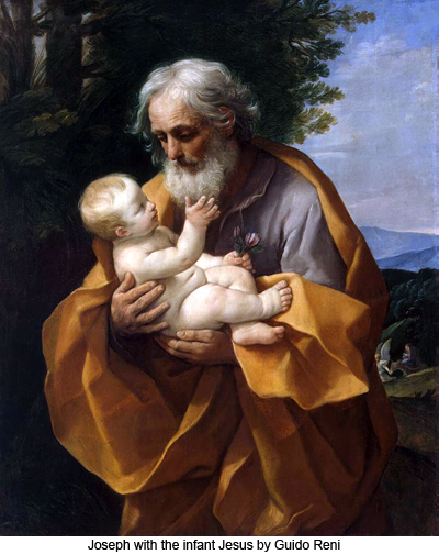 Joseph with the infant Jesus by Guido Reni