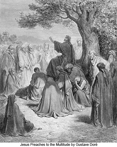 Jesus Preaches to the Multitude by Gustave Doré
