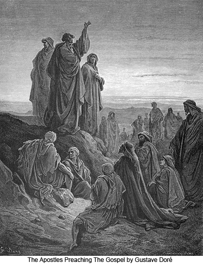 The Apostles Preaching The Gospel by Gustave Doré