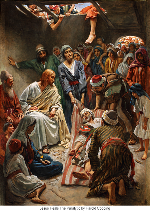 Jesus Heals The Paralytic by Harold Copping
