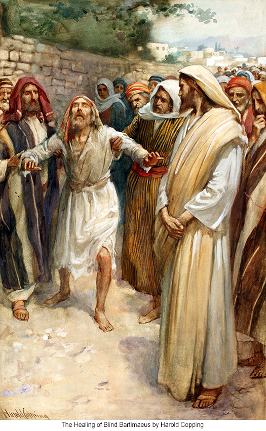 The Healing of Blind Bartimaeus by Harold Copping