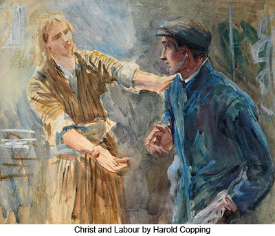 Christ and Labor by Harold Copping