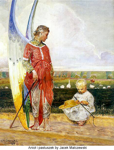 Aniol i pastuszek by Jacek Malczewski