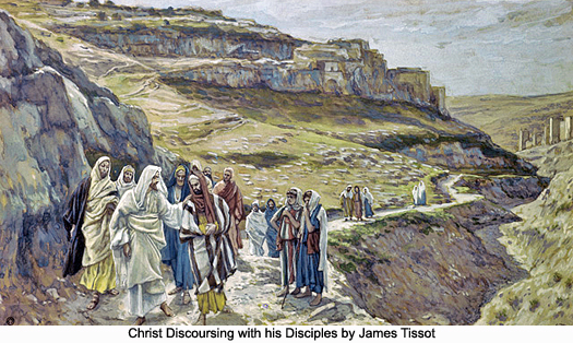 Christ Discoursing with his Disciples by James Tissot