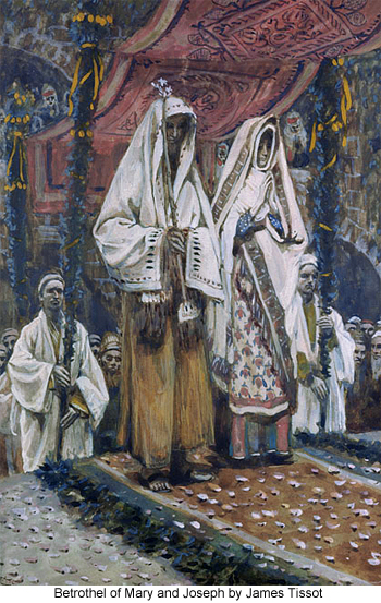 Betrothel of Mary and Joseph by James Tissot