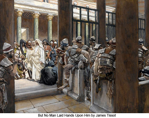 But No Man Laid Hands Upon Him by James Tissot