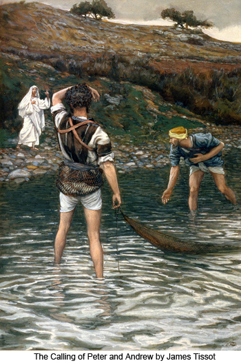 Calling of Peter and Andrew by James Tissot