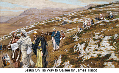Jesus On His Way to Galilee by James Tissot