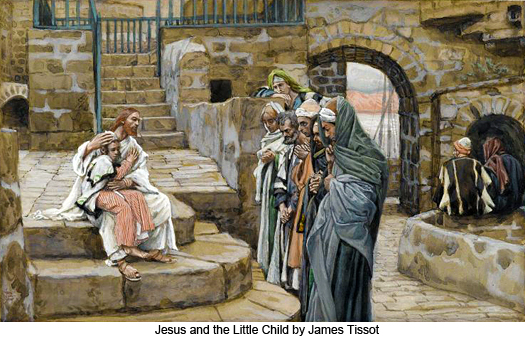 Jesus and the Little Child by James Tissot
