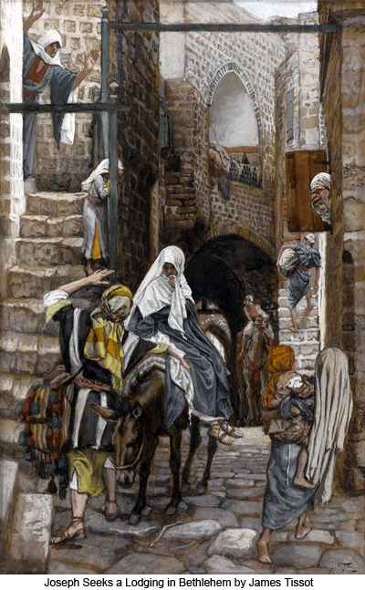 Joseph Seeks A Lodging At Bethlehem by James Tissot