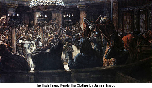 The High Priest Rends His Clothes by James Tissot