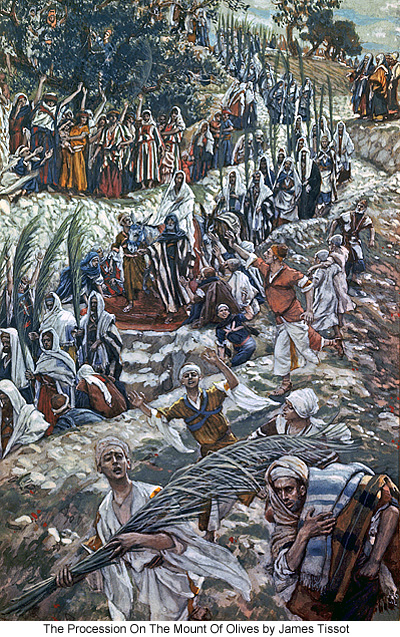 The Procession On The Mount Of Olives by James Tissot