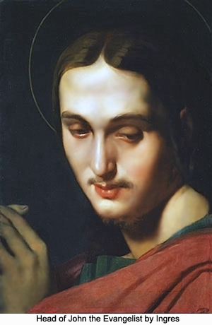 Head of John the Evangelist by Ingres