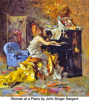 Woman at a Piano by John Singer Sergeant