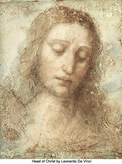 Head of Christ by Leonardo Da Vinci